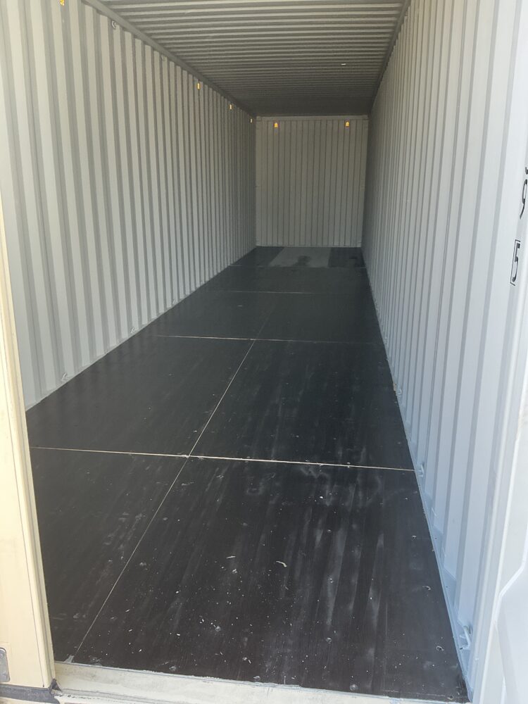 "New 40ft Shipping Container from Simple Shipping Containers, perfect for storage, tiny homes, retail spaces, and unique buildings"