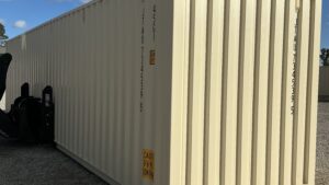 "New 40ft Shipping Container from Simple Shipping Containers, perfect for storage, tiny homes, retail spaces, and unique buildings"
