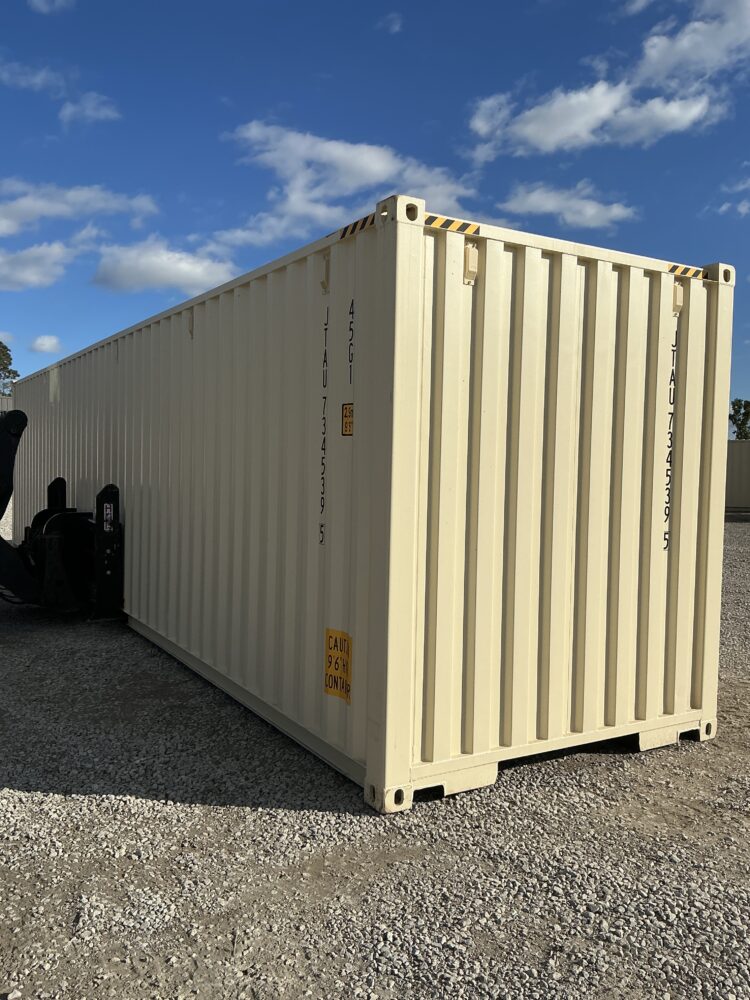 "New 40ft Shipping Container from Simple Shipping Containers, perfect for storage, tiny homes, retail spaces, and unique buildings"