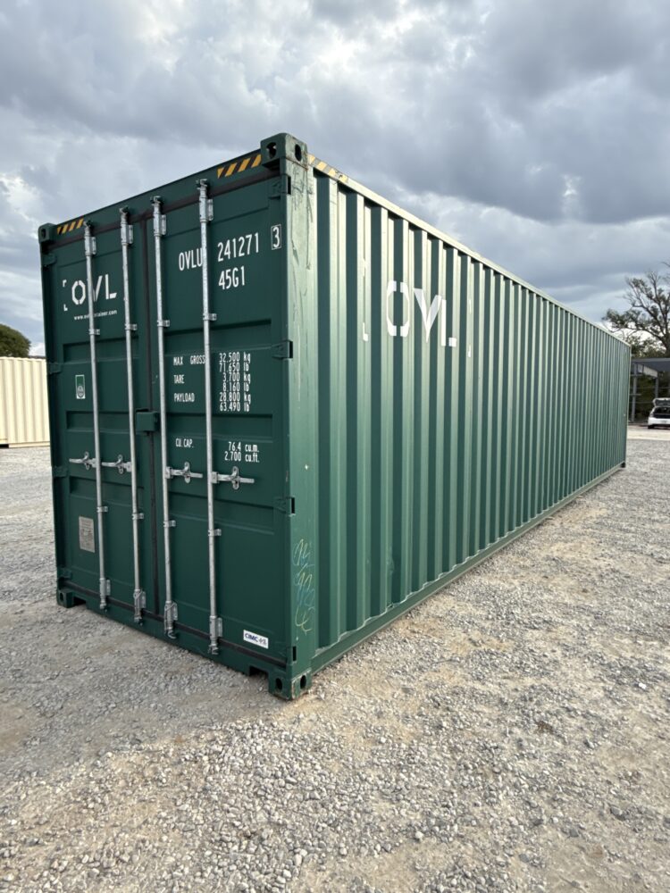 "New 40ft Shipping Container from Simple Shipping Containers, perfect for storage, tiny homes, retail spaces, and unique buildings"