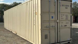 "New 40ft Shipping Container from Simple Shipping Containers, perfect for storage, tiny homes, retail spaces, and unique buildings"