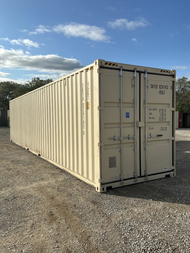 "New 40ft Shipping Container from Simple Shipping Containers, perfect for storage, tiny homes, retail spaces, and unique buildings"