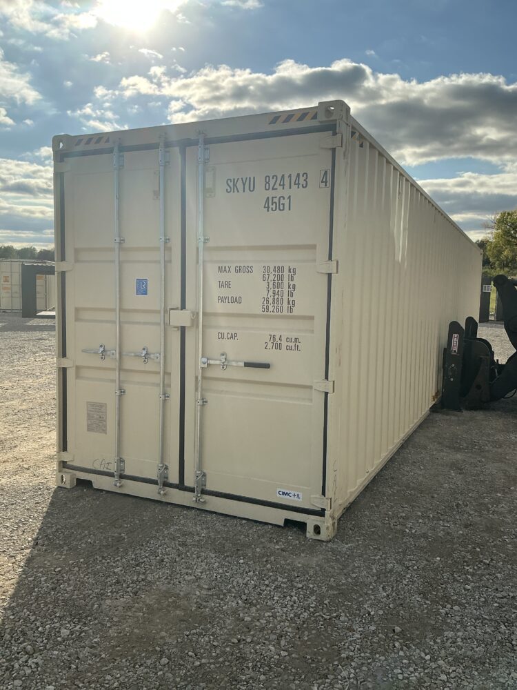 "New 40ft Shipping Container from Simple Shipping Containers, perfect for storage, tiny homes, retail spaces, and unique buildings"