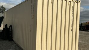 "New 40ft Shipping Container from Simple Shipping Containers, perfect for storage, tiny homes, retail spaces, and unique buildings"