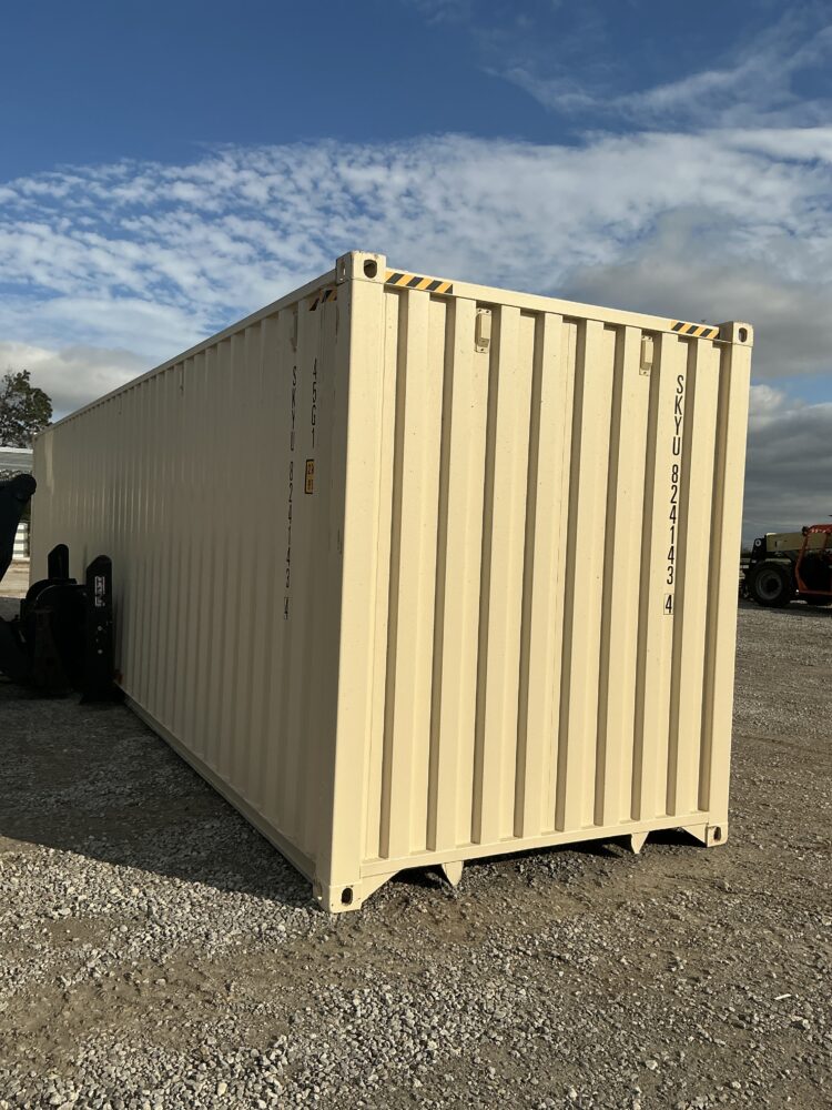 "New 40ft Shipping Container from Simple Shipping Containers, perfect for storage, tiny homes, retail spaces, and unique buildings"
