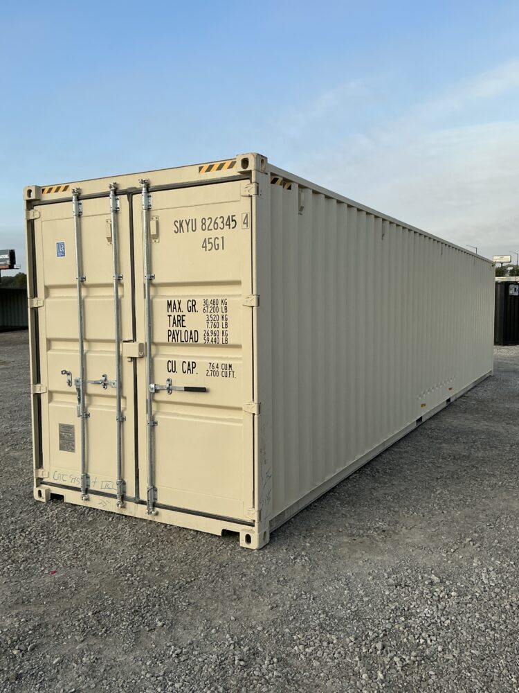 "New 40ft Shipping Container from Simple Shipping Containers, perfect for secure storage, tiny homes, and unique retail spaces"