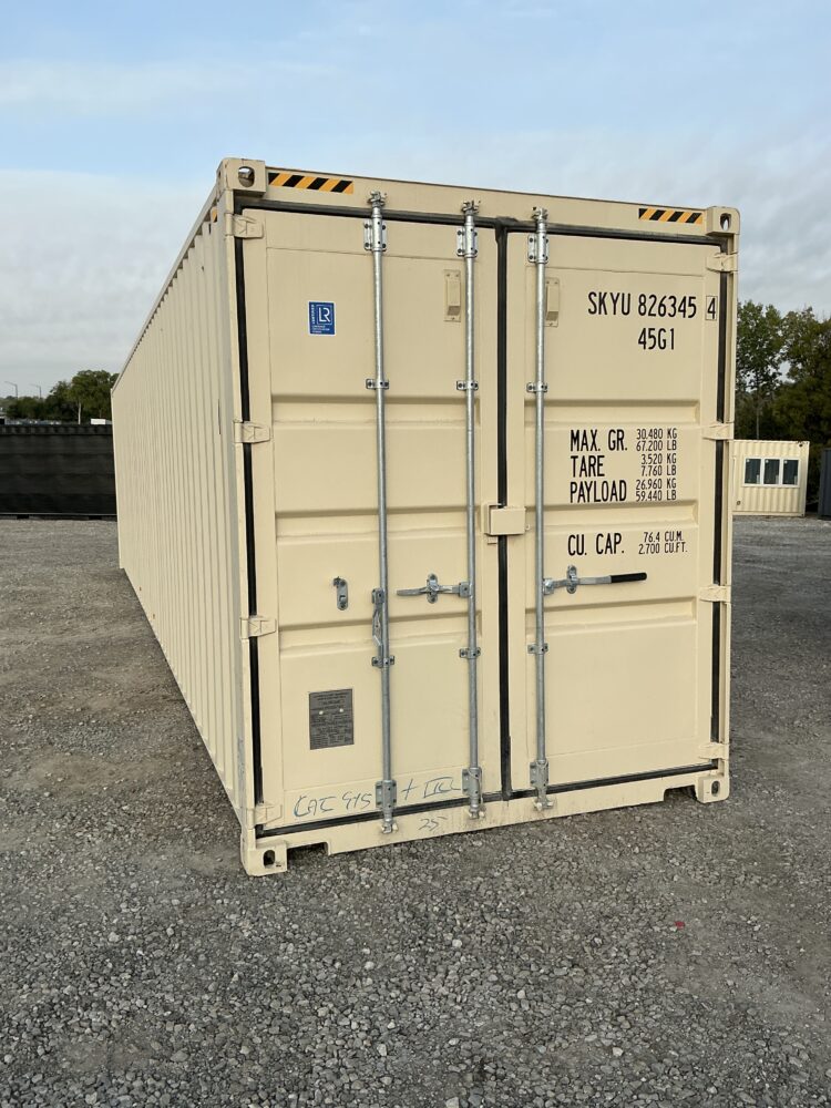"New 40ft Shipping Container from Simple Shipping Containers, perfect for secure storage, tiny homes, and unique retail spaces"