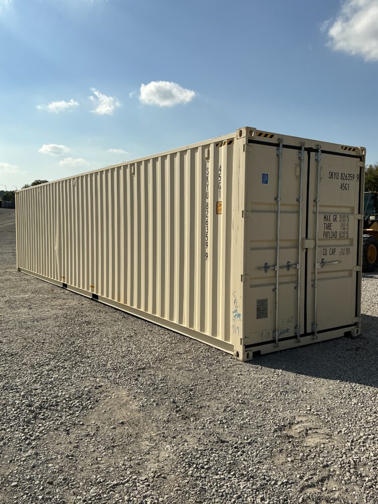 "New 40ft Shipping Container from Simple Shipping Containers, perfect for secure storage, tiny homes, and unique retail spaces"