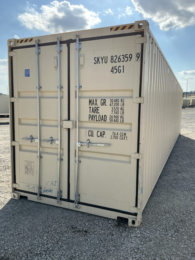 "New 40ft Shipping Container from Simple Shipping Containers, perfect for secure storage, tiny homes, and unique retail spaces"