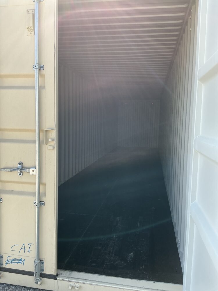 "New 40ft Shipping Container from Simple Shipping Containers, perfect for secure storage, tiny homes, and unique retail spaces"