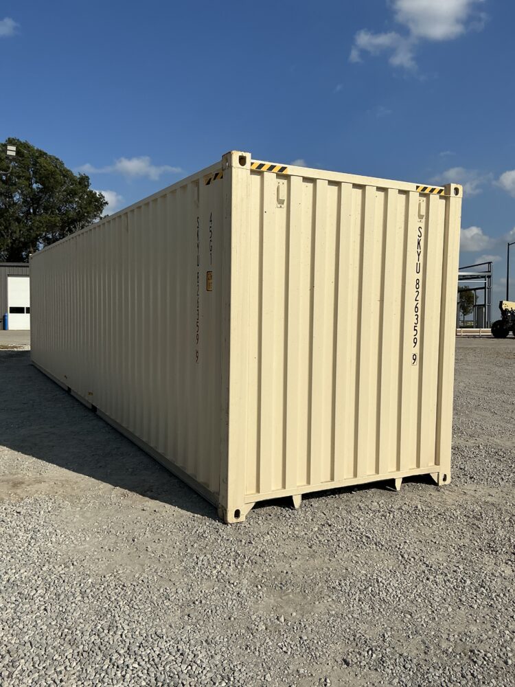 "New 40ft Shipping Container from Simple Shipping Containers, perfect for secure storage, tiny homes, and unique retail spaces"