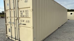"New 40ft Shipping Container from Simple Shipping Containers, perfect for secure storage, tiny homes, and unique retail spaces"