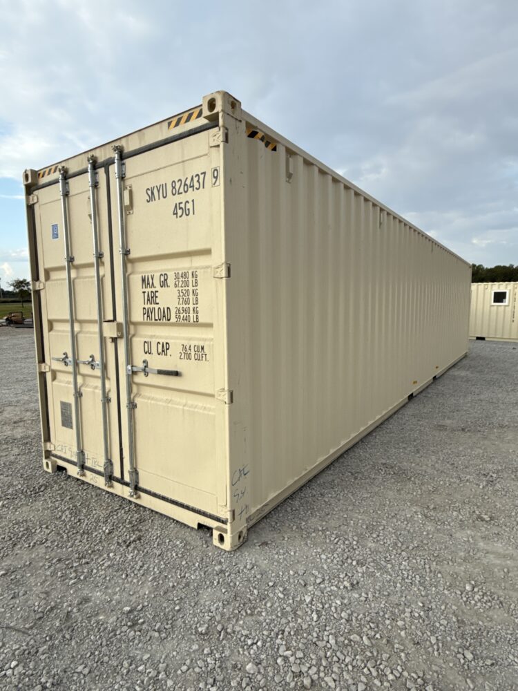 "New 40ft Shipping Container from Simple Shipping Containers, perfect for secure storage, tiny homes, and unique retail spaces"