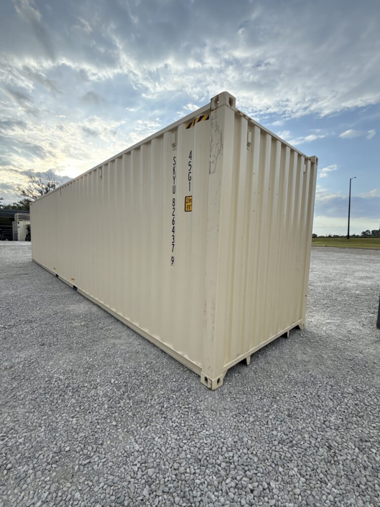 "New 40ft Shipping Container from Simple Shipping Containers, perfect for secure storage, tiny homes, and unique retail spaces"