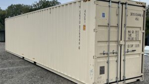 "New 40ft Shipping Container from Simple Shipping Containers, perfect for secure storage, tiny homes, and unique retail spaces"