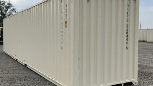 "New 40ft Shipping Container from Simple Shipping Containers, perfect for secure storage, tiny homes, and unique retail spaces"
