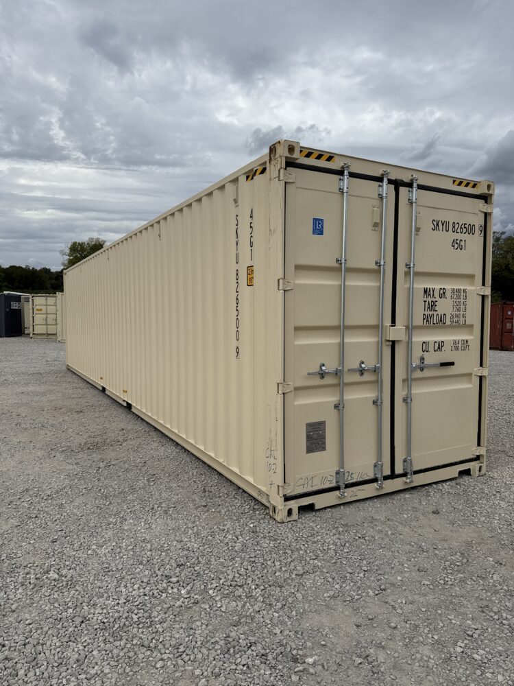 "New 40ft Shipping Container from Simple Shipping Containers, perfect for secure storage, tiny homes, and unique retail spaces"