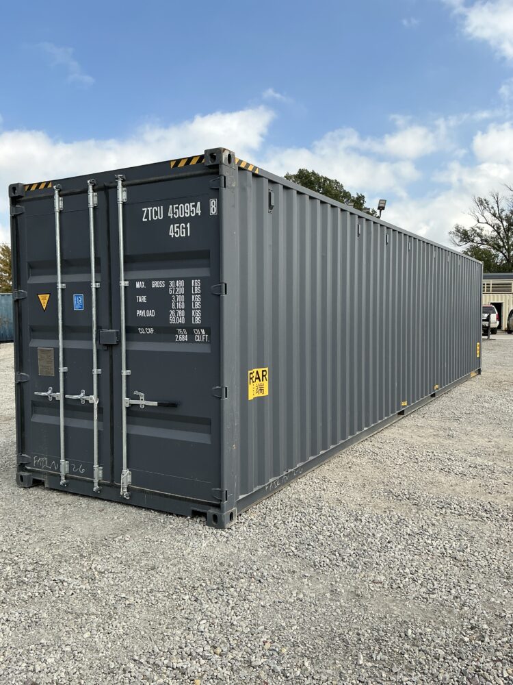 "New 40ft Shipping Container from Simple Shipping Containers, perfect for secure storage, tiny homes, and unique retail spaces"