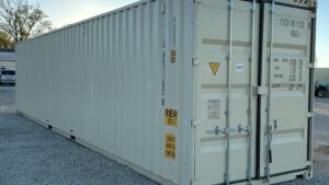 "New 40ft Shipping Container from Simple Shipping Containers, perfect for secure storage, tiny homes, and unique retail spaces"