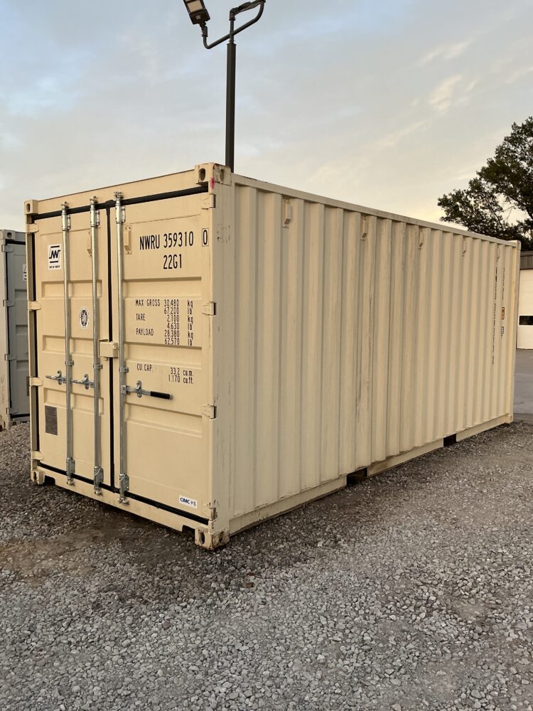 "New 20ft Shipping Container from Simple Shipping Containers, perfect for storage, tiny homes, retail spaces, and unique buildings"