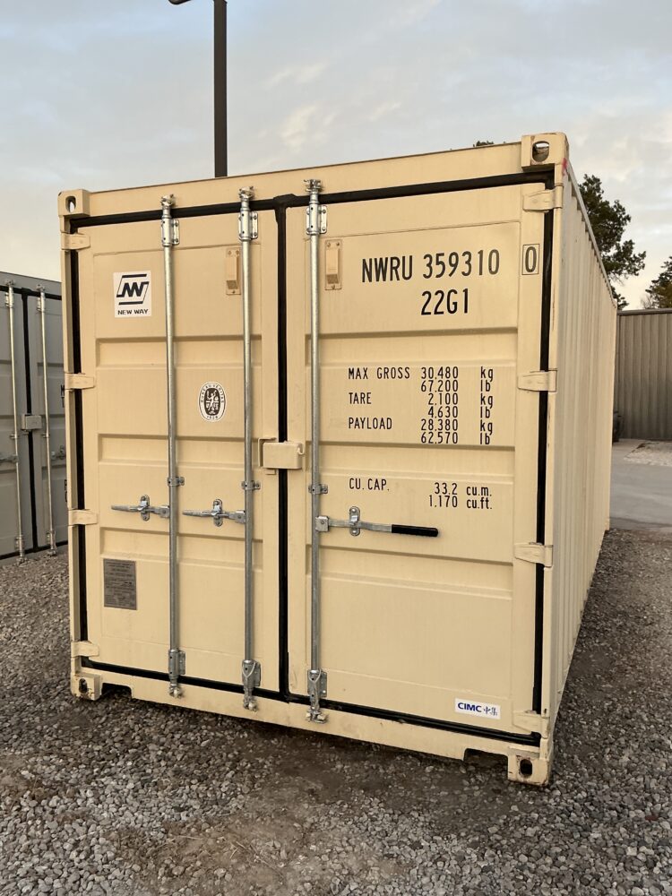 "New 20ft Shipping Container from Simple Shipping Containers, perfect for storage, tiny homes, retail spaces, and unique buildings"