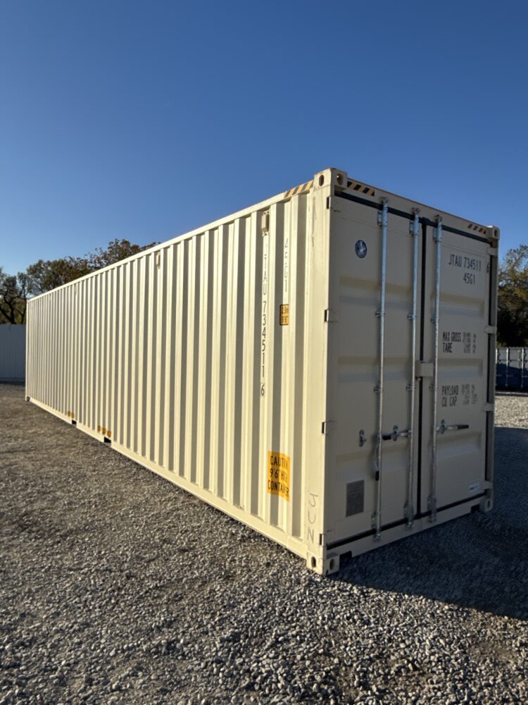 "New 40ft Shipping Container from Simple Shipping Containers, perfect for storage, tiny homes, retail spaces, and unique buildings"