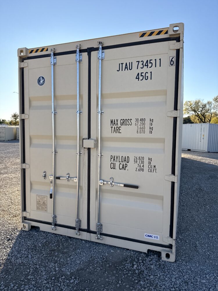 "New 40ft Shipping Container from Simple Shipping Containers, perfect for storage, tiny homes, retail spaces, and unique buildings"