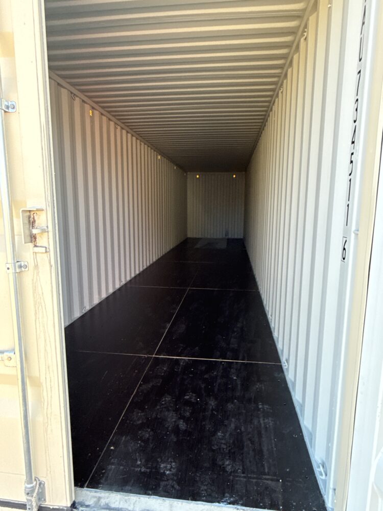 "New 40ft Shipping Container from Simple Shipping Containers, perfect for storage, tiny homes, retail spaces, and unique buildings"